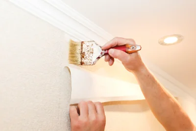 Pose de papier peint à Theizé — revêtements muraux et toiles de verre